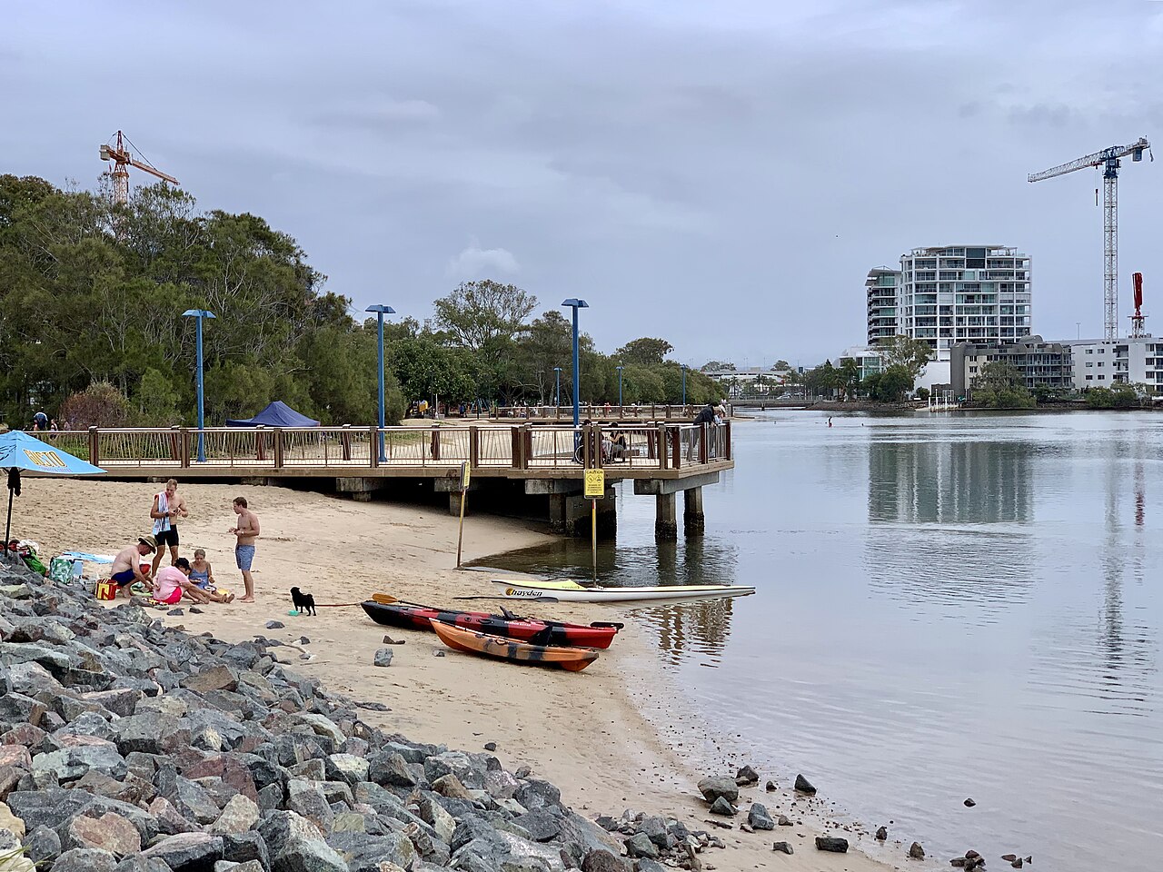 Cotton Tree Pier beside the Maroochy River